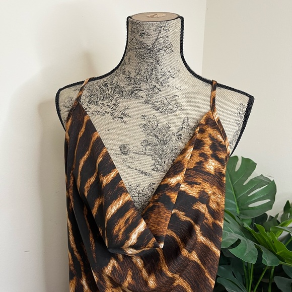 Rebdolls Brown Animal Print Dress - Picture 2 of 4